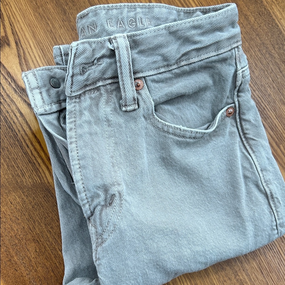 American Eagle Outfitters Light Gray Khakis